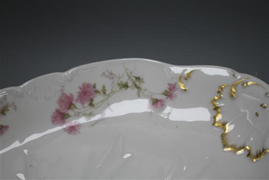 A CFH/GDM Limoges porcelain meat plate, 51cm